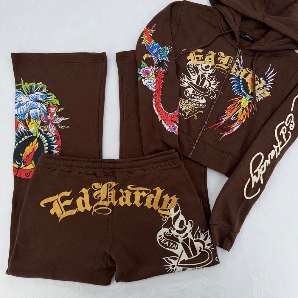 Ed Hardy Tracksuit (Size L)